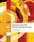 Cover: Cengage Advantage Books: Statistics for the Behavioral Sciences - Cengage Learning, Inc