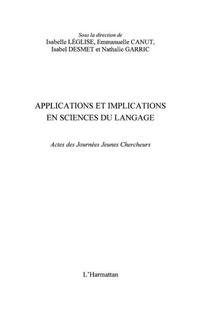 Enlarge image Cover: Applications implications sciences du la - Harmattan