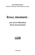 Cover: ecole universite pour que la republique - Harmattan