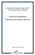 Cover: Langues et insertions - Espaces discursifs