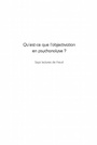 Cover: Qu'est-ce que l'objectivation en psychanalyse - Harmattan