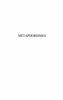 Cover: Metaphorismes - Harmattan