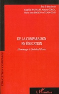 Cover: De la comparaison en &eacute;ducation - &Eacute;ducation compar&eacute;e