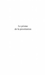 Cover: Prisme de la prostitution Le - Harmattan