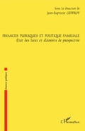 Cover: Finances publiques et politique familiale - etat des lieux e - Harmattan