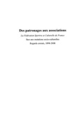 Cover: Des patronages aux associations - Harmattan