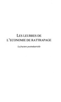 Cover: LES LEURRES DE L'ECONOMIE DE RATTRAPAGE - Harmattan