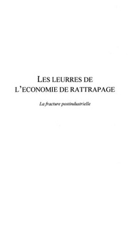 Enlarge image Cover: LES LEURRES DE L'ECONOMIE DE RATTRAPAGE - Harmattan