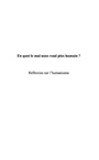Cover: En quoi le mal nous rend plushumain - Harmattan