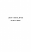 Cover: L'ECONOMIE SOLIDAIRE - Harmattan