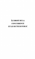 Cover: Droit de la concurrence et le secteur public - Harmattan