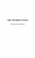 Cover: ART, MUSIQUE, ECOLE - Harmattan