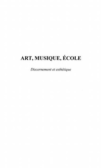 Enlarge image Cover: ART, MUSIQUE, ECOLE - Harmattan