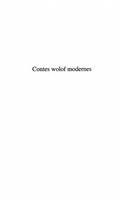 Cover: Contes wolof modernes bilingue - Harmattan
