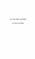 Cover: Vie des autres et autres nouvelles la - Harmattan