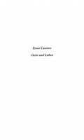 Cover: Ernst cassirer geist und leben - Harmattan