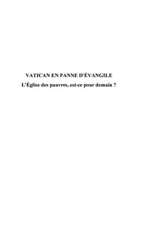 Enlarge image Cover: Vatican en panne d'evangile - Harmattan