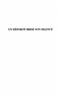 Cover: Un deporte brise son silence - Harmattan
