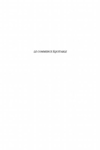 Enlarge image Cover: Commerce equitable - Harmattan