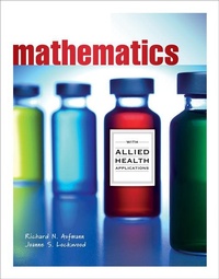 Abbildung von: Mathematics with Allied Health Applications - Brooks/Cole