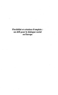 Cover: FLEXIBILITE ET CREATION D'EMPLOIS: UN DEFI POUR LE DIALOGUE - Harmattan