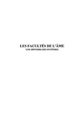 Cover: Facultes de l'ame - Harmattan