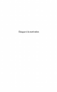 Enlarge image Cover: Eduquer a la motivation - Harmattan