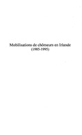 Cover: Mobilisations de chomeurs en  irlande 1985-1995 - Harmattan