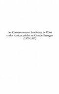 Cover: Les conservateurs et la reforme de l'etat et des services pu - Harmattan
