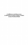 Cover: L'indifference scientifique envers &quote;la r - Harmattan
