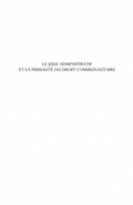 Cover: Le juge administratif et la primaute du - Harmattan