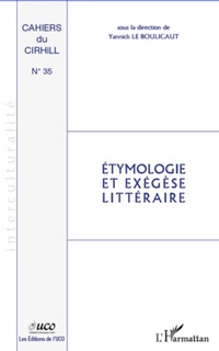 Abbildung von: Etymologie et exégèse littéraire - Editions L'Harmattan
