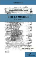 Cover: Dire la musique - Esth&eacute;tiques