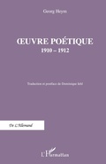 Cover: Oeuvre po&eacute;tique 1910-1912 - De L'Allemand