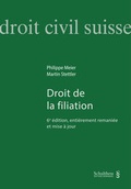 Cover: Droit de la filiation - Schulthess Juristische Medien