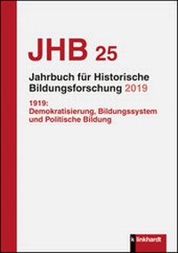 Abbildung von: Jahrbuch für Historische Bildungsforschung Band 25 (2019) - Verlag Julius Klinkhardt GmbH & Co. KG