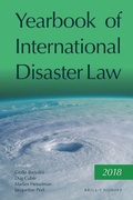 Cover: Yearbook of International Disaster Law - Martinus Nijhoff