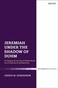 Cover: Jeremiah Under the Shadow of Duhm - T.& T.Clark Ltd