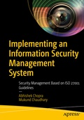 Cover: Implementing an Information Security Management System - APress