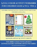 Cover: Kindergarten Activity Sheets (A full color activity workbook for children aged 4 to 5 - Vol 3) - Activity Books for Toddlers
