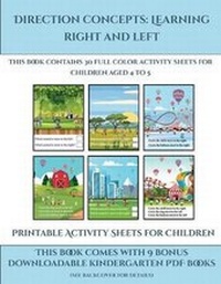 Enlarge image Cover: Printable Activity Sheets for Children (Direction concepts - left and right) - Activity Books for Toddlers