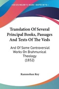 Cover: Translation Of Several Principal Books, Passages And Texts Of The Veds - Kessinger Publishing