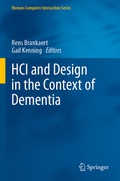Cover: HCI and Design in the Context of Dementia - Springer