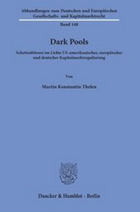Abbildung von: Dark Pools - Duncker & Humblot