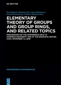 Abbildung von: Elementary Theory of Groups and Group Rings, and Related Topics - De Gruyter