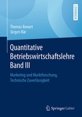Cover: Quantitative Betriebswirtschaftslehre Band III - Springer Gabler