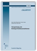 Cover: Vorspannung von Brettsperrholzkonstruktionen - Fraunhofer IRB Verlag