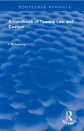 Cover: A Handbook of Tswana Law and Custom - Routledge