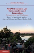 Cover: ASEAN Consumer Law Harmonisation and Cooperation - Cambridge University Press