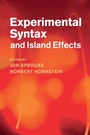 Cover: Experimental Syntax and Island Effects - Cambridge University Press